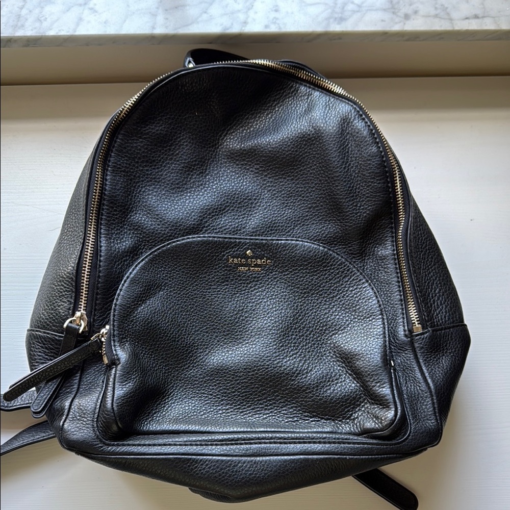 Kate Spade Large Black Backpack with Adjustable Straps